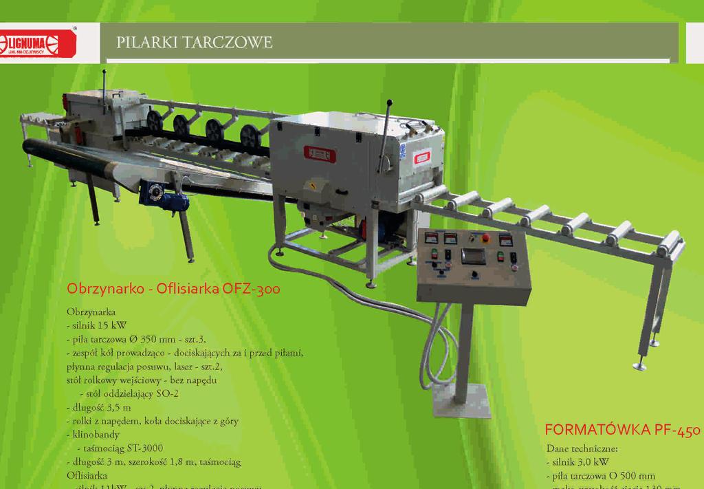 PF-450 - silnik 3,0 kw - piła tarczowa O 500 mm - maks.