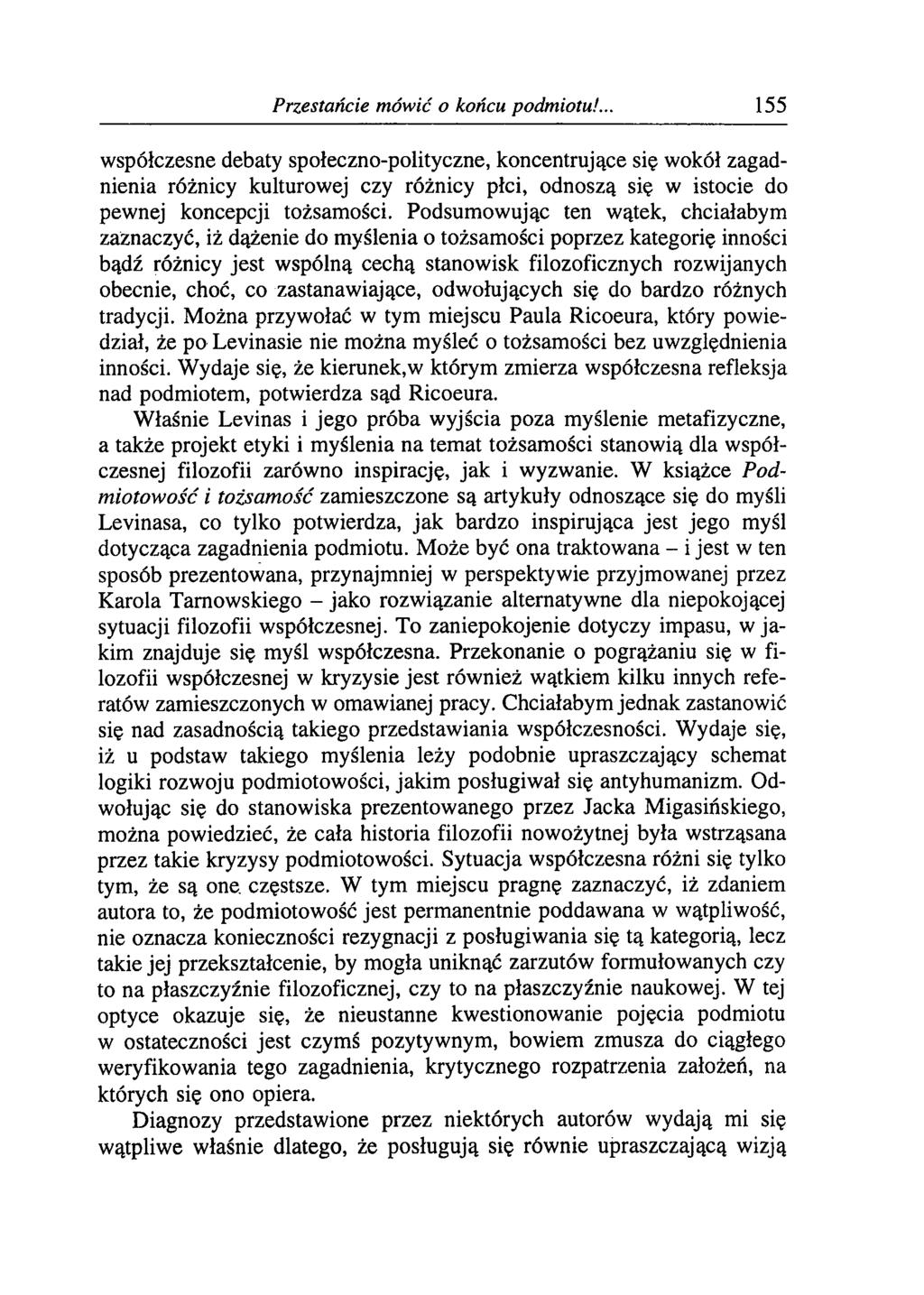 Przestańcie mówić o końcu podmiotu!