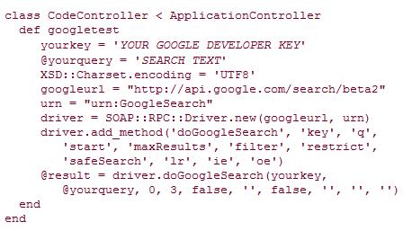 sieciowych dla wielu swoich usług, wliczając ich wyszukiwarkę. Aby użyć API Google, potrzebny jest Google Developer's Key, który można pobrać bezpośrednio z Google https://www.google.