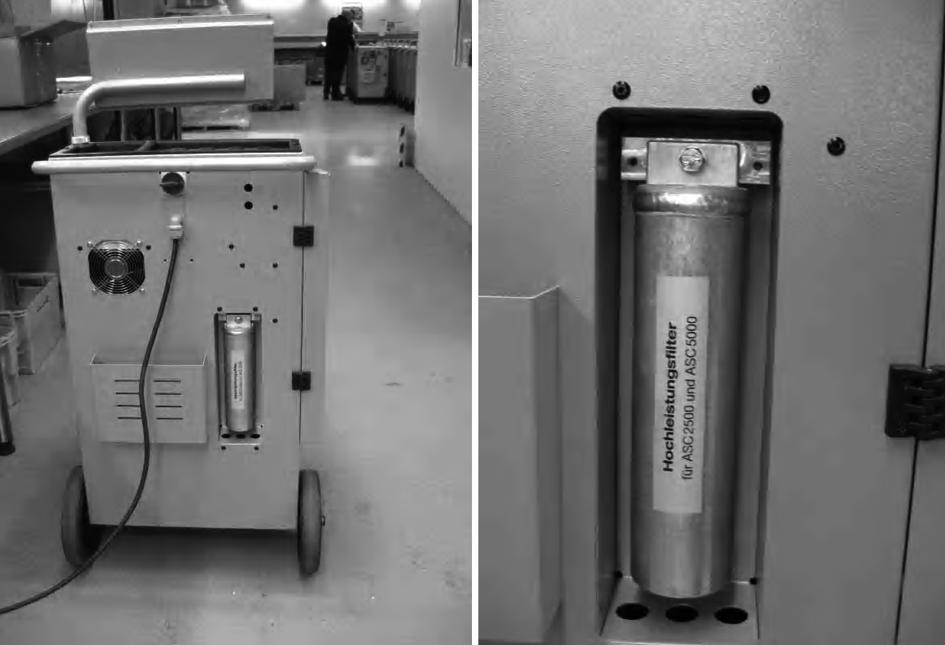 ASC2500 Prace serwisowe 9.2 Wymiana filtra osuszającego 1. W głównym menu wybrać za pomocą strzałki lub Wybor wlasny : Tryb automatyczny Wybor wlasny Inne opcje ENTER-OK 2.