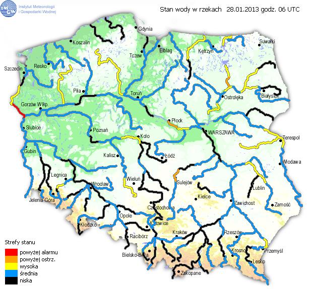 INFORMACJE HYDROLOGICZNO - METEOROLOGICZNE Stan