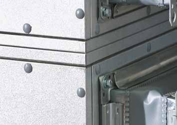 TYPY OBUDOWY Jednostki bezszkieletowe wysoka izolacja termiczna Struktura obudowy bezszkieletowe eliminuje mostki cieplne, które pojawiają się zazwyczaj gdy rama jest aluminiowa lub stalowa.