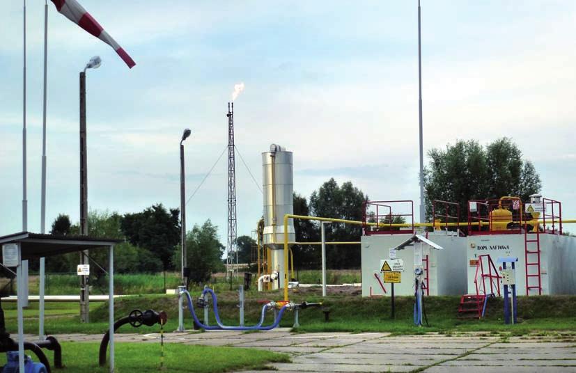 Ropie towarzyszy gaz ziemny, który częściowo wykorzystywany jest do celów technologicznych. W 1998 r.