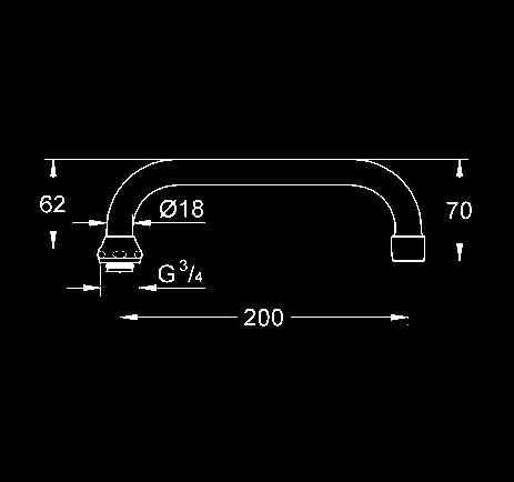 052 000 chrom 32,00 wysięg wylewki 150 mm ŁAZIENKOWE TERMOSTATY ELEMENTY PODTYNKOWE PRYSZNICE