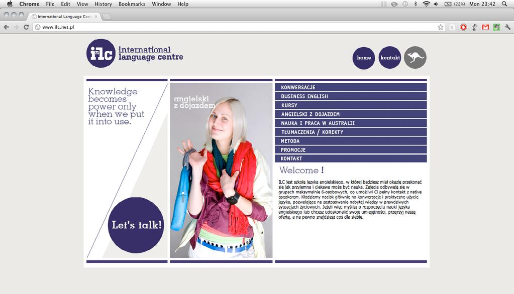 zlecenie > identyfikacja wizualna dla ILC 2009 logo strona