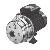 Pompy elektryczne odśrodkowe dwuwirnikowe z hydrauliką ze stali nierdzewnej AISI 304 lub AISI 316.