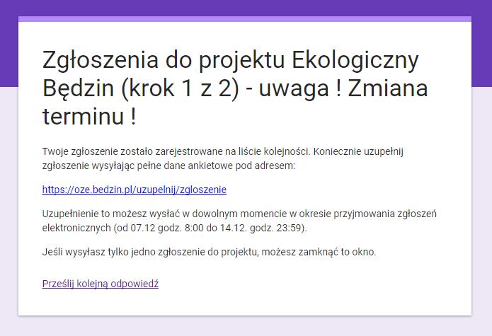 ZGŁOSZENIA ELEKTRONICZNE KROK 1 Z 2