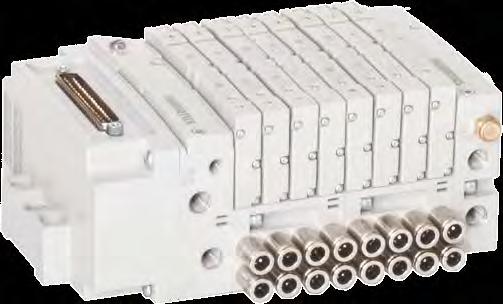 Pneumatyczne wyspy zaworowe: Automatyka Fieldbus i Multipol Multipol Wyspa zaworowa z przyłączem Multipol.