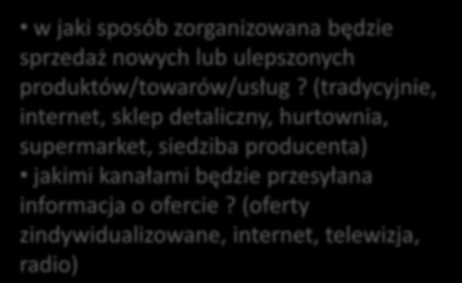 (tradycyjnie, internet, sklep detaliczny, hurtownia, supermarket,