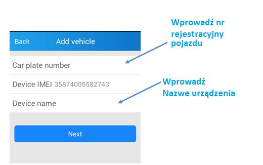Następnie należy wprowadzić numer