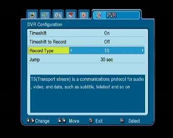 15.2 Konfiguracja DVR W tym menu możesz dostosować preferencje dotyczące nagrywania na zewnętrznej pamięci USB.