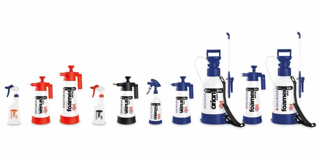 SERIA HEAVY DUTY O PODWYŻSZONEJ ODPORNOŚCI CHEMICZNEJ Opryskiwacze z serii HEAVY DUTY to produkty o podwyższonej odporności chemicznej, przeznaczone do aplikacji preparatów kwasowych (acid line),