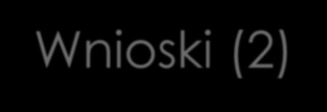 Wnioski (2) Różnice między grupami badanych: Istotne różnice między grupami badanych F(10, 590) = 6.32, p <.001, eta 2 = 0.