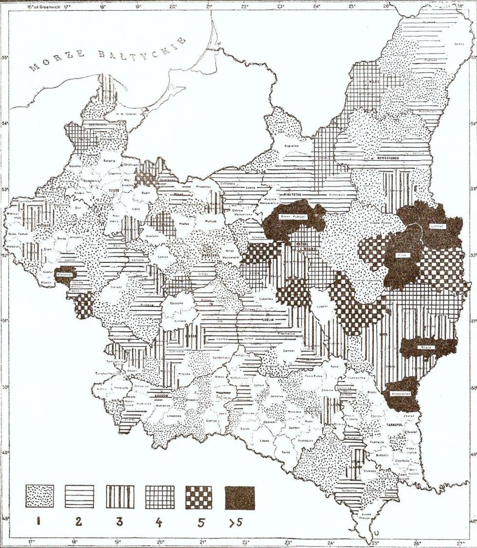 Liczba współpracowników Stacji wg powiatów Najwięcej na wschodzie (wołyńskie, poleskie, białostockie, nowogródzkie) Najgorzej na południu