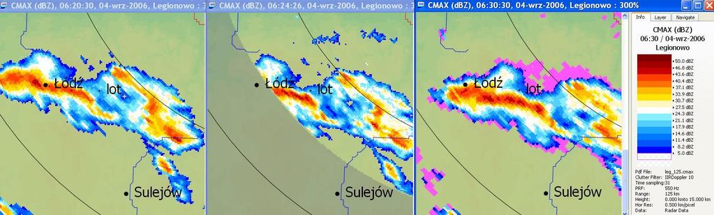 odbiciowości na poziomie lotu 06:24