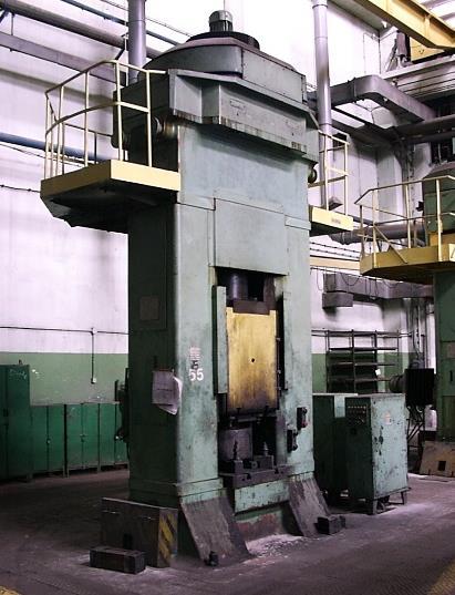 F1736A, b) młot matrycowy typ MPM 3150, c) młot matrycowy typ MPM 10000