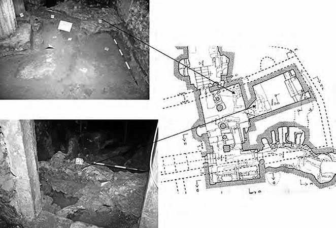 LA TOMBA DI S. VITTORINO E LE SUE FORMULAZIONI MONUMENTALI 105 Fig. 11 Ipotesi ricostruttiva della memoria e dell ambiente A (da Somma).