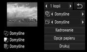 Drukowanie zdjęć Drukowanie zdjęć. Dotknij opcji [Drukuj]. Rozpocznie się drukowanie. Aby wydrukować dodatkowe zdjęcia, po zakończeniu drukowania ponownie wykonaj instrukcje podane w punktach 5 i6.