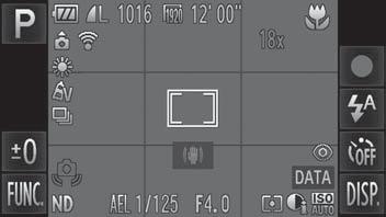 Informacje wyświetlane na ekranie Fotografowanie (ekran informacyjny) Tryb fotografowania (str. 192), ikona scenerii (str. 188) Orientacja aparatu* Balans bieli (str. 86) Moje kolory (str.