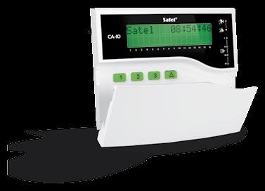 Możliwość obsługi i programowania przy użyciu manipulatora LCD czynią system alarmowy, skonstruowany na bazie centrali CA-10, przyjaznym zarówno dla instalatora, jak i dla użytkownika.