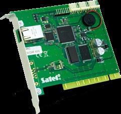 Inteligentne systemy alarmowe ODBIORNIKI ETHERNET STAM-1 PE Karta podstawowa odbiornika monitoringu TCP/IP odbieranie monitoringu TCP/IP SATEL (urządzenia ETHERNET i GPRS) obsługa do 256 abonentów z