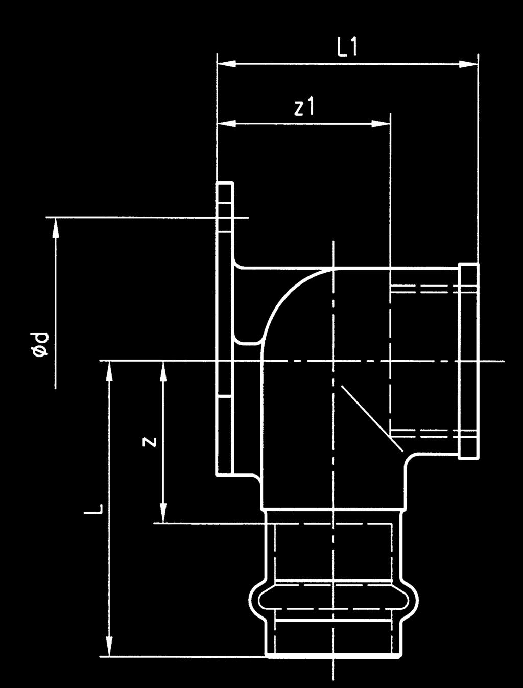 P4471G PG4471G Kolano GW z łapami Wymiary L L1 d Z Z1 Kod 12 x 1/2" 40 34,5 40 22 19,5 P 4471G 01204000 14 x 1/2" 43,5 34,5 35 19,5 21,5 PG 01404000 15 x 1/2" 46 34 40 22 21 01504000 16 x 1/2"