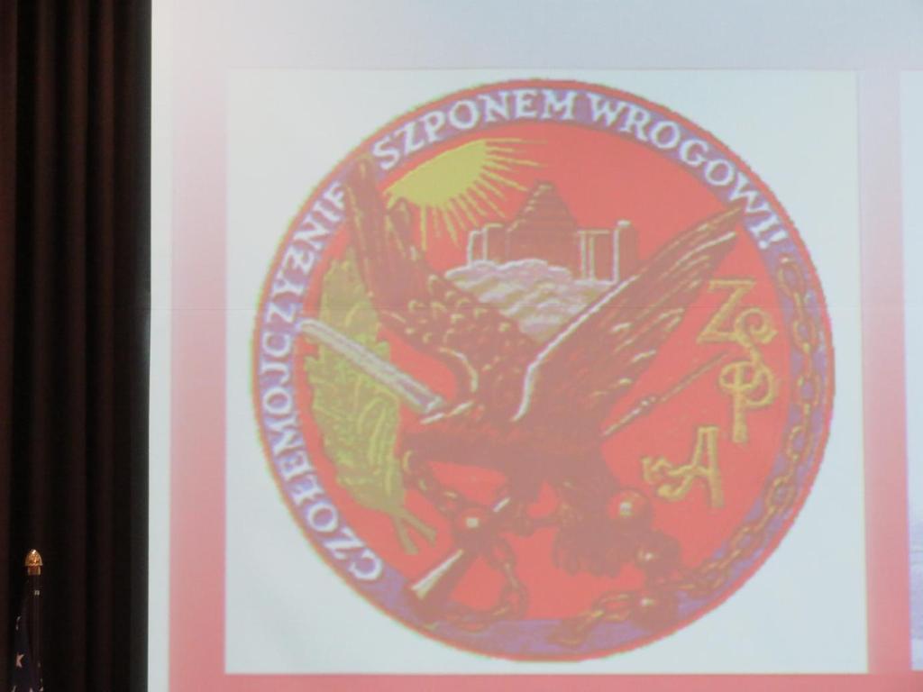 Fot. 16 Wykład Edwarda Poznańskiego Odznaka Związku Sokołów