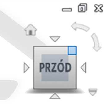 Układ interfejsu w programie Inventor PRZYCISKI -