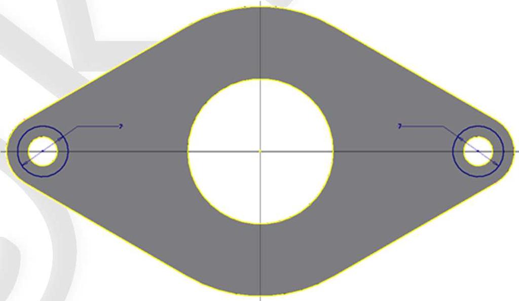 Wyciągnij (zakładka Model 3D na pasku narzędzi) narysowany szkic na odległość 10mm. 4a.