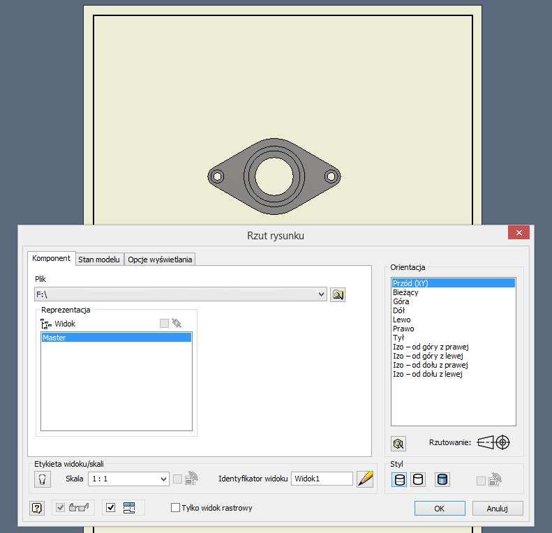 CZĘŚĆ II RYSUNEK 1a. Kliknij na ikonę Nowy w lewym górnym rogu okna programu. 1b. Wybierz szablon rysunku ISO.