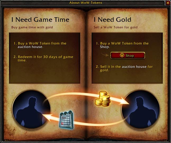 Chcesz kupić WoW Token za złoto? Otwórz nową zakładkę Game Time w domu aukcyjnym i kup go natychmiast za aktualną cenę - nie ma tutaj licytowania.