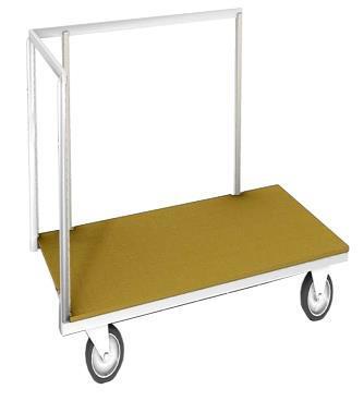 - Wózek do stolików konferencyjnych Stalowa konstrukcja na kółkach z hamulcem.