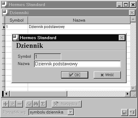 3. Dzienniki System zakłada istnienie wielu dzienników księgowań. Każdy księgowany dokument musi być przypisany do konkretnego dziennika.