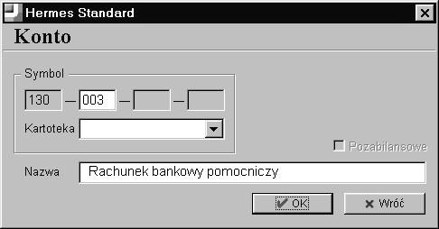 sposób bardzo niewygodnego i pracochłonnego zakładania z góry kont np. dla wszystkich kontrahentów. 6.1.