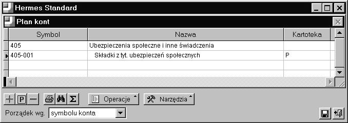 5. Zapis ten należy podświetlić i wybrać opcję Dodaj. 6. Pojawia się formularz z wypełnionym polem syntetyki. Naciskając Tab przejść do pierwszego poziomu analityki. W pole to wpisać symbol 001. 7.