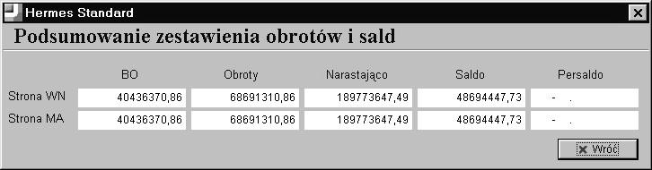 Tytuł zestawienia jest generowany na podstawie wybieranych parametrów. Można go modyfikować.