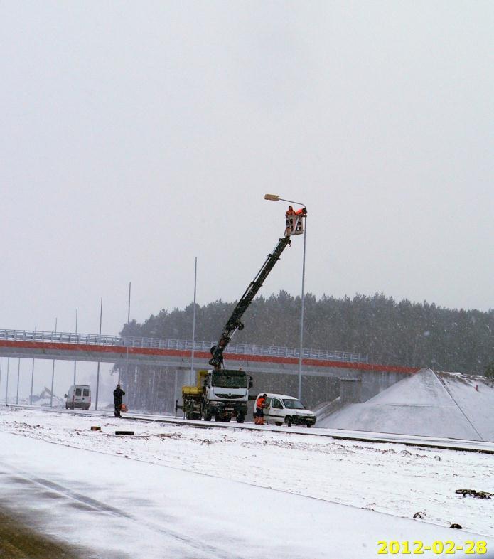Realizacja oświetlenia w ciągu autostrady, 28.02.