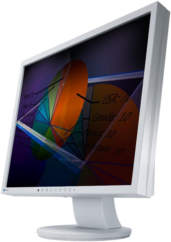 S1901 kolorowy monitor LCD o przekątnej 19 S1701 kolorowy monitor LCD o przekątnej 17 Można je podłączyć do dwóch komputerów i przełączać się pomiędzy nimi za pomocą jednego przycisku na przednim