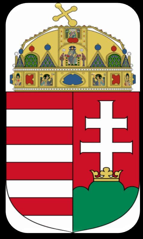 Herb Węgier Herb Węgier przedstawiany jest na tarczy dwupolowej, podzielonej pionowo.