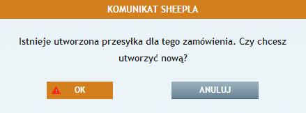 się następujący komunikat. Rys.