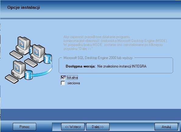 2.2 Instalacja zaawansowana 2.2.1 Instalacja lokalna Program instalacyjny sprawdzi obecność instancji Integra Serwera SQL (Rys. 2.2.1-1), wymaganego do prawidłowego działania programu.
