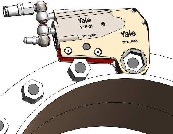 Hydrauliczne klucze dynamometryczne serii YTF Dane techniczne serii YTF Model kod artykułu zakres otworów