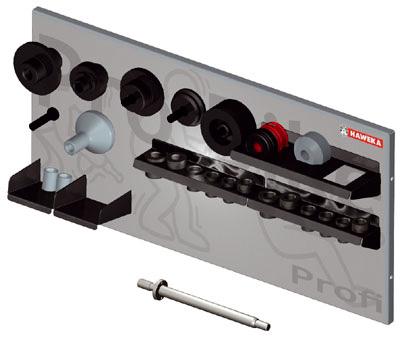 Dostępne wersje: HA805400000 Złącze cylindryczne 40 mm do wyważarek Tip-Top Probalance, Cemb, Hofmann Megaplan, Hunter serii 9200, HA805401000 Złącze