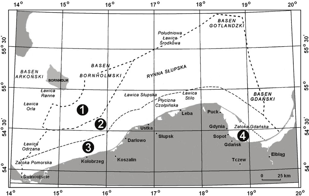 Egzamin maturalny z geografii 17 Zadania 30. i 31. wykonaj na podstawie mapy, na której przedstawiono podział wód części Bałtyku. Zadanie 30.