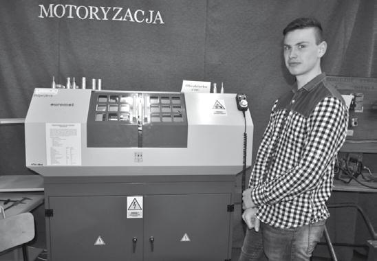 pomp wtryskowych i wtryskiwaczy typu Common Rain, wraz z salą demontażu, diagnostyki i naprawy silników spalinowych, pracownia obróbki skrawaniem wyposażona w nowoczesną obrabiarkę numeryczną CNC