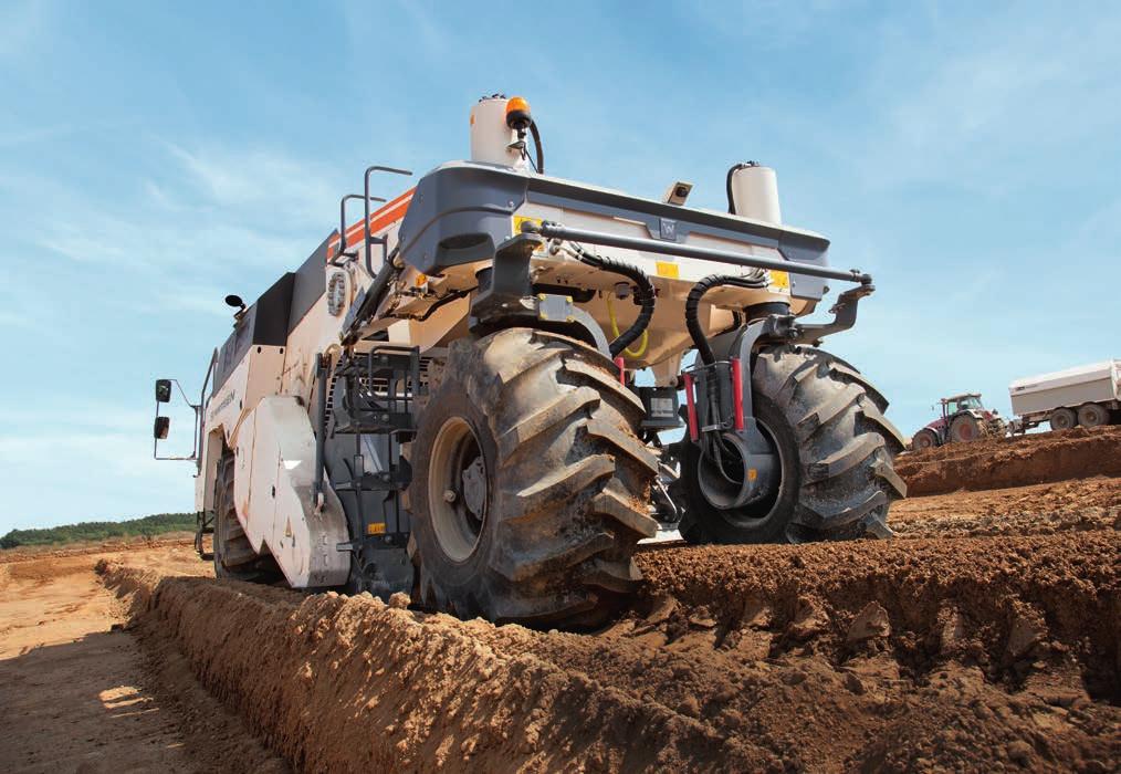 WIRTGEN > U góry: Stabilizatory gruntu marki WIRTGEN cechuje doskonała