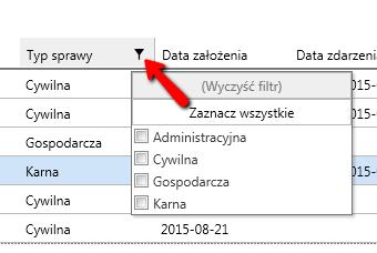 Wszystkie opcje są także dostępne przy użyciu menu kontekstowego (prawy przycisk myszy). Takie samo działanie jest we wszystkich modułach programu.