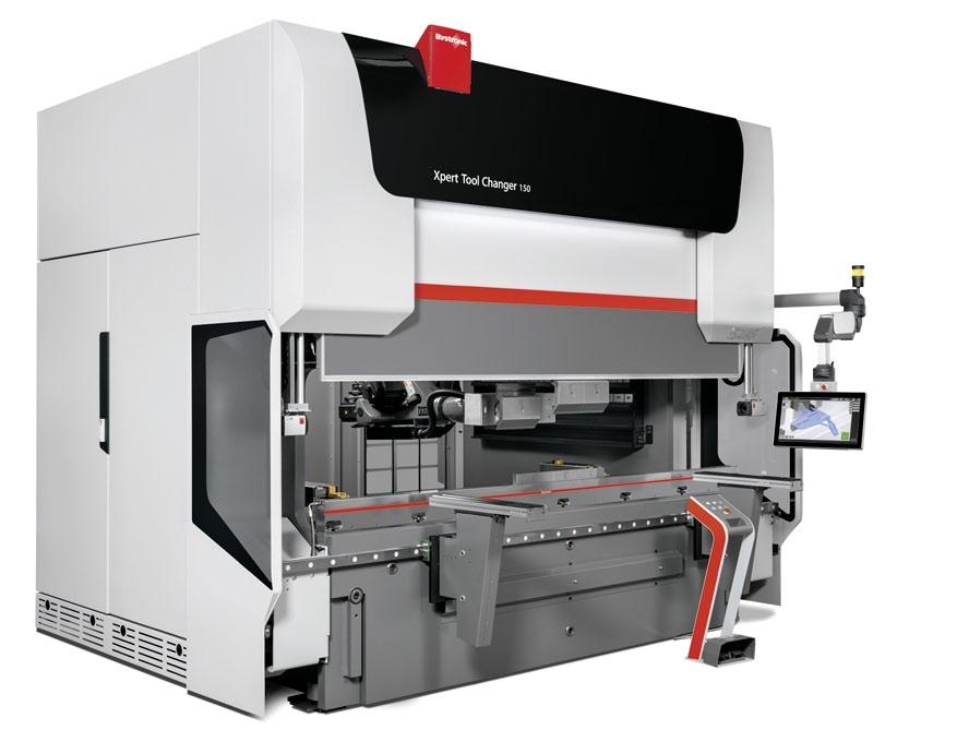 26 AUTOMATYZACJA Xpert Tool Changer Inteligentna automatyzacja pozwala na szybką i precyzyjną wymianę narzędzi Korzyści dla klientów Oszczędność czasu i wyższa dokładność gięcia dzięki automatycznej