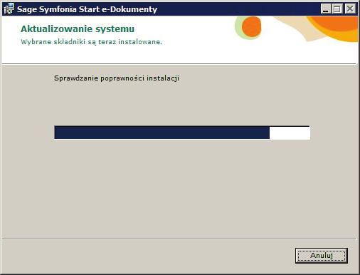 Instalacja programu Symfonia Start e-dokumenty 11 Rys. 21 Strona Gotowy do instalacji aplikacji.