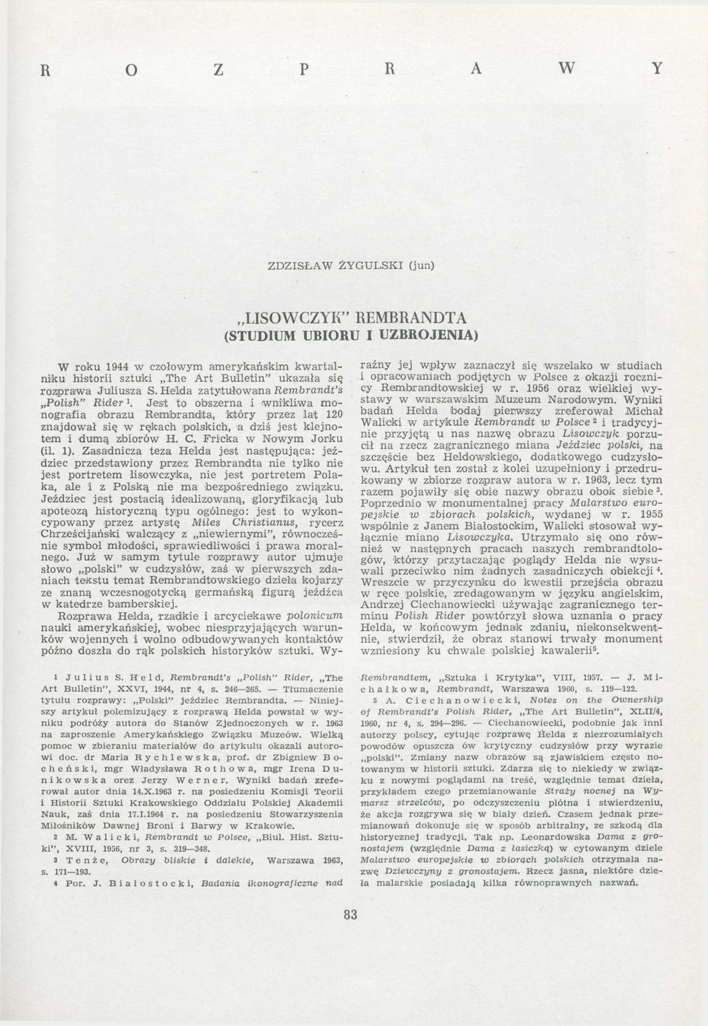 Originalveröffentlichung in: Biuletyn Historii Sztuki 26 (1964), Nr. 2,S.